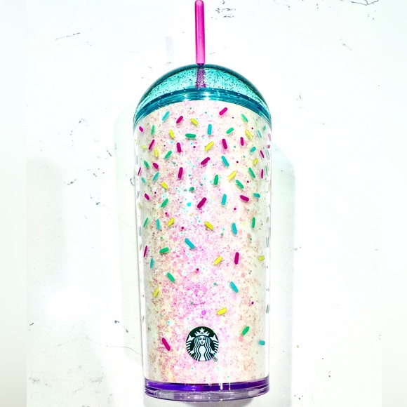 Starbucks Limited Edition Birthday Cake Dome Lid Cold Cup Tumbler 16oz NWOT - Picture 3 of 6